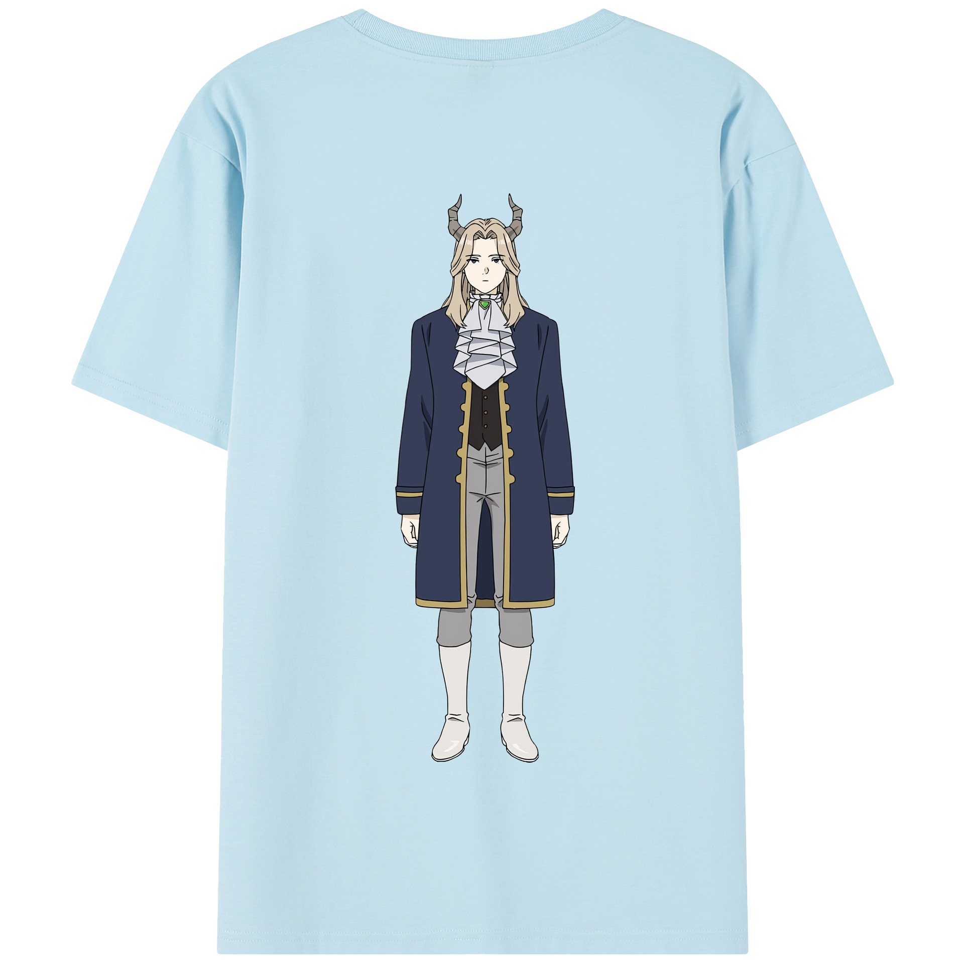 （画像用） 葬送のフリーレン Frieren 綿100％半袖Tシャツ（背面プリント）